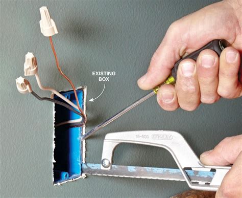 how to remove electrical outlet box from wall|terminating an electrical outlet.